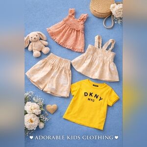 Adorable 2–3Y Girls Summer Outfit Set (3 Pieces)